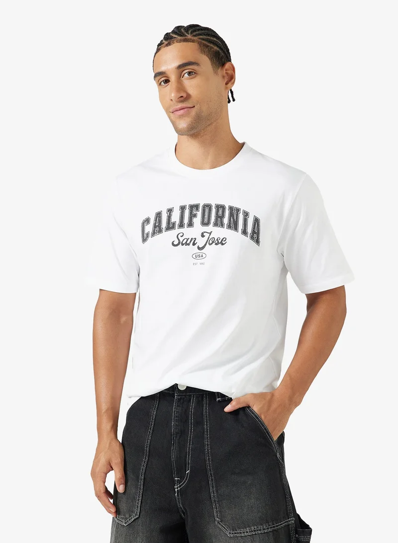 Seventy Five Graphic Print Regular Fit T-Shirt